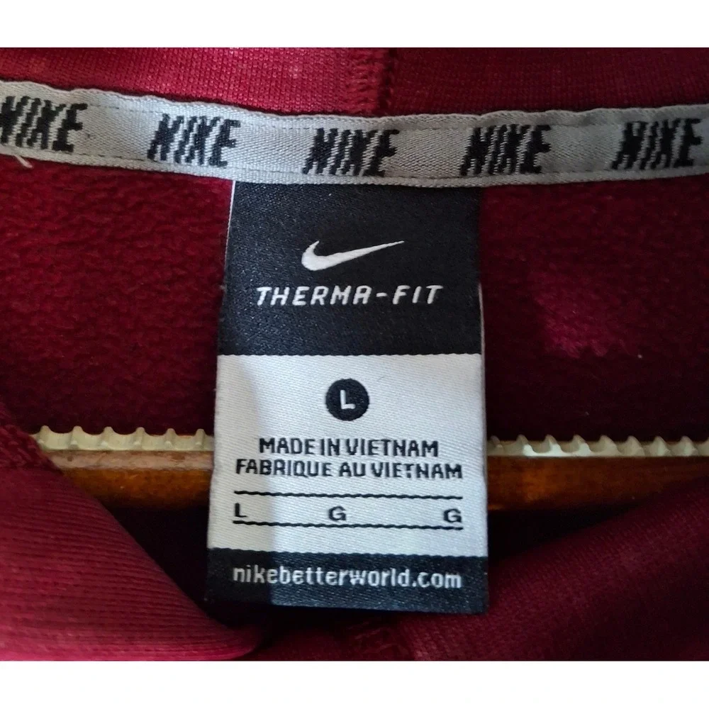 Nike‎ Florida State Seminoles Hoodie Men's Large FSU Maroon Pullover Therma-FIT